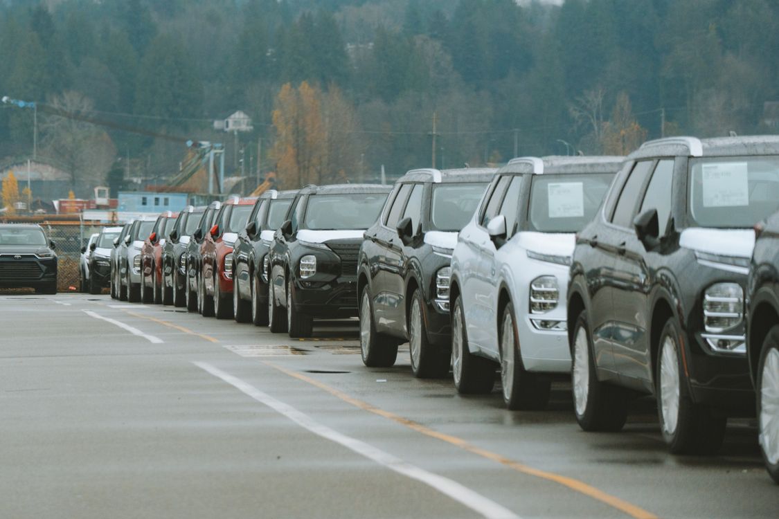 A car dealership showroom