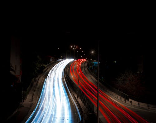 Free stock photo of brake, light, long exposure