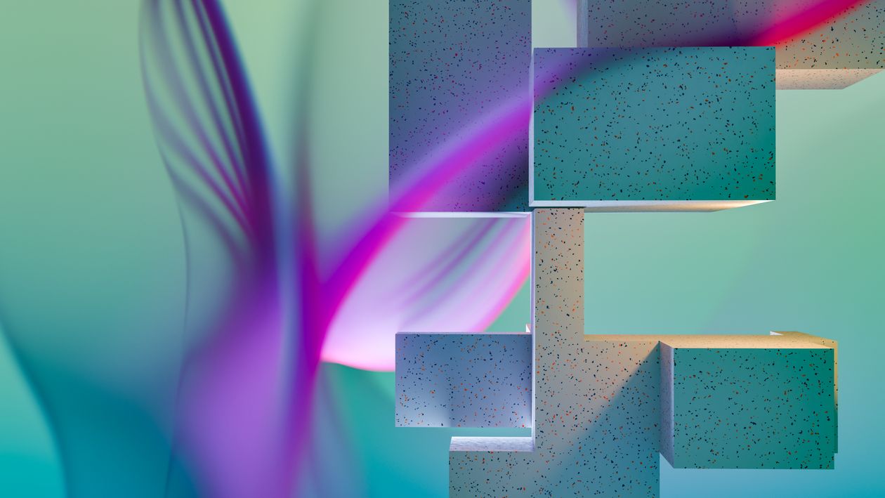 Vibrant Abstract Geometric 3D Art Design · Free Stock Photo