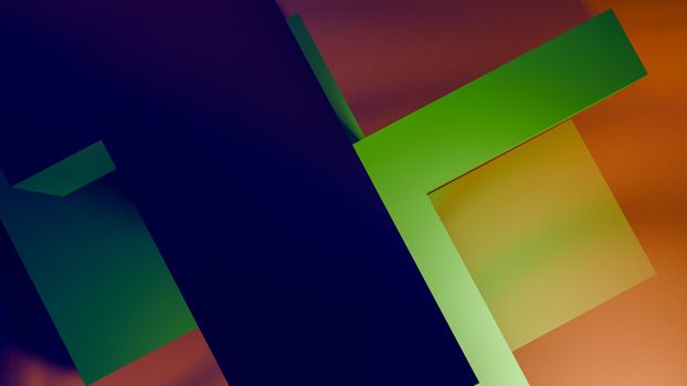 Colorful geometric abstract art with a dynamic composition and vibrant tones.