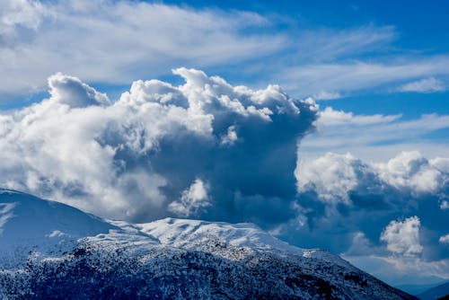 Cloudy Sky over Mountain