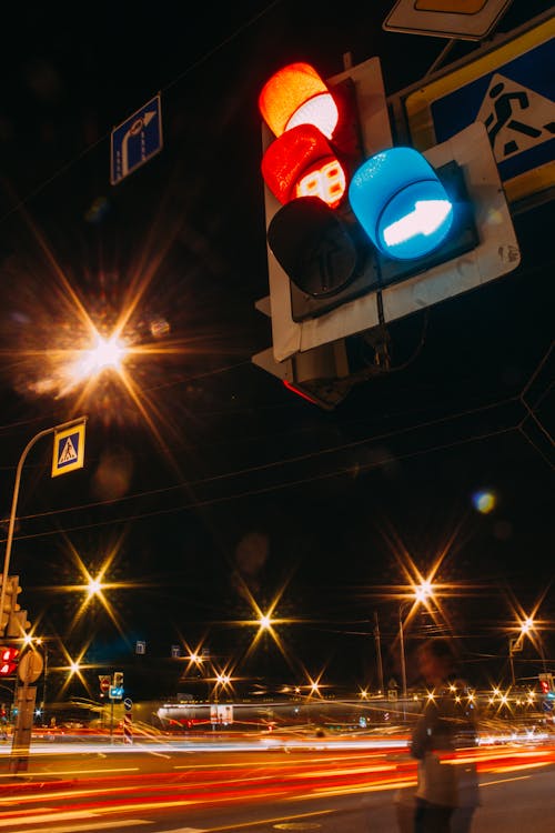 Turned-on Traffic Light