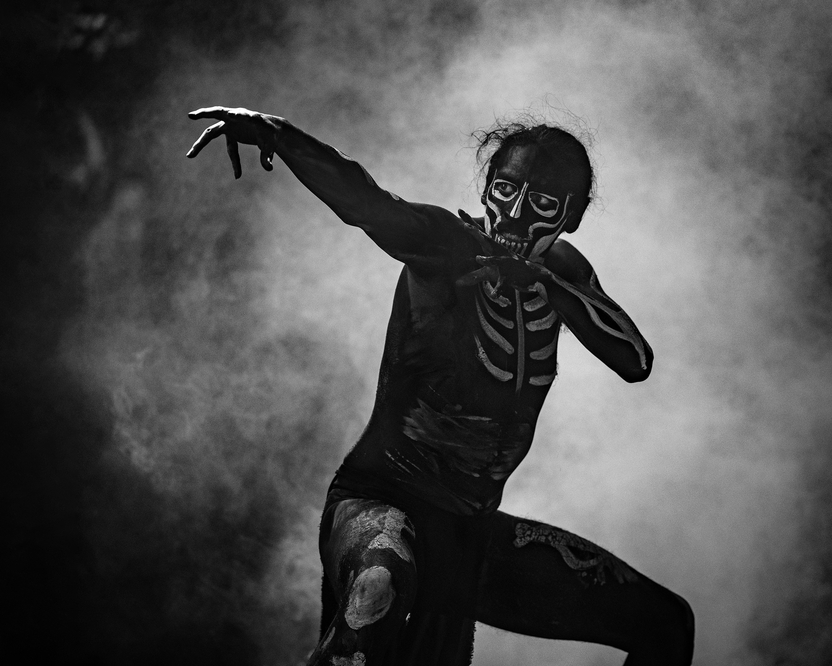 Mystical Ritual Dance in Black and White · Free Stock Photo