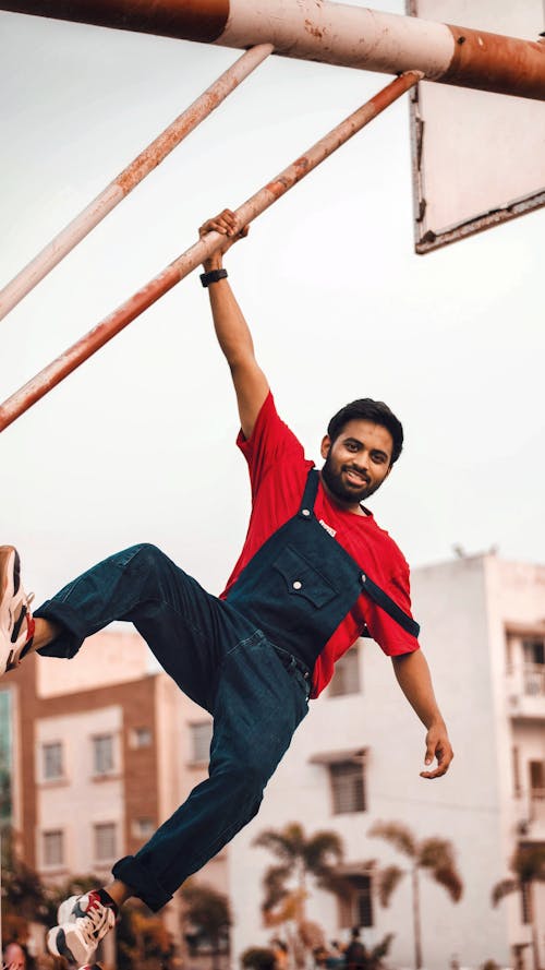 Free stock photo of action, denim, dungarees