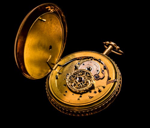 Gratis Reloj De Bolsillo De Latón Foto de stock