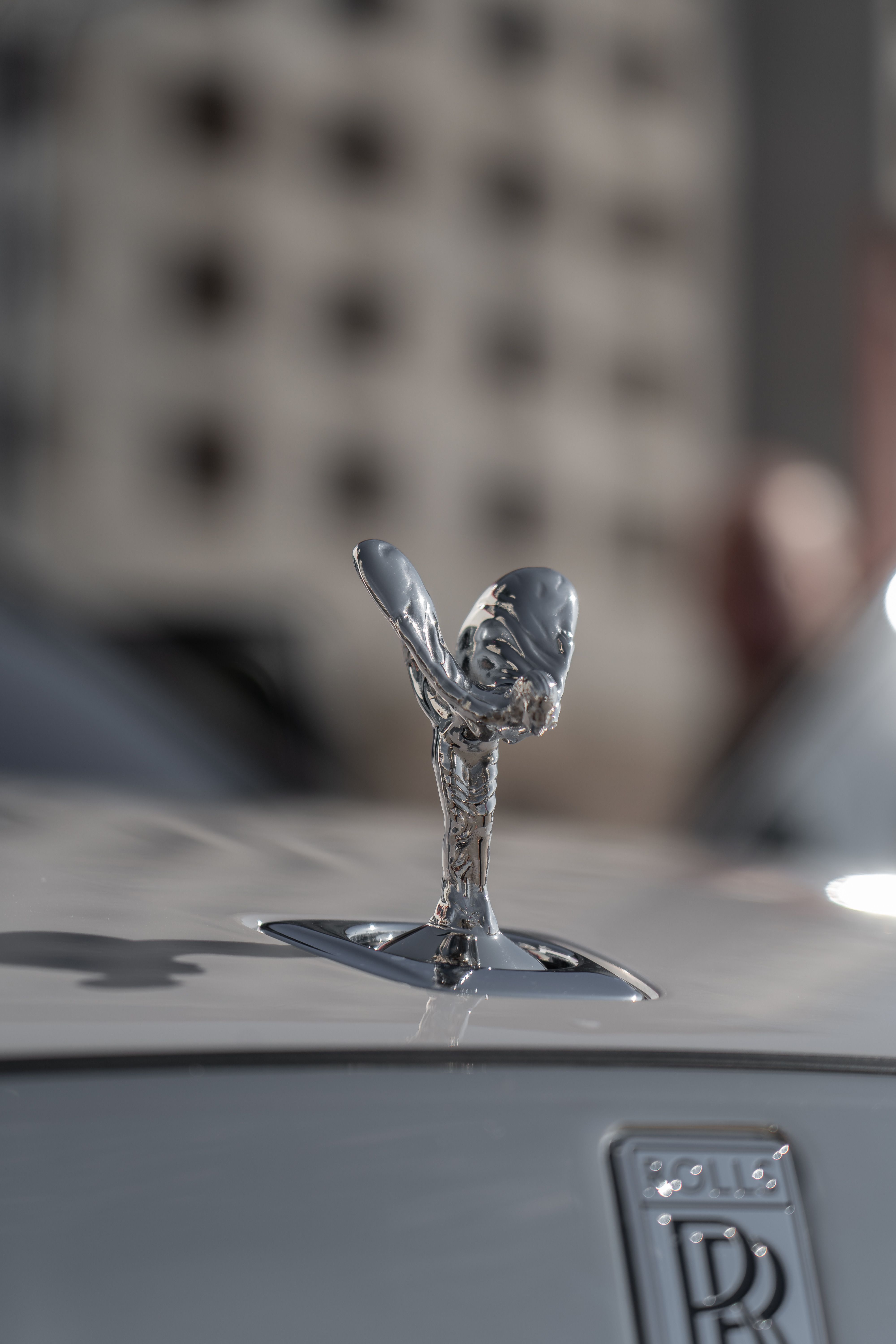 Ornamento del cofano su auto classica Foto stock