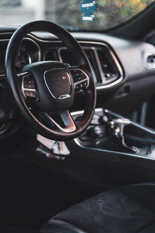 Photo of Vehicle Dashboard and Steering Wheel
