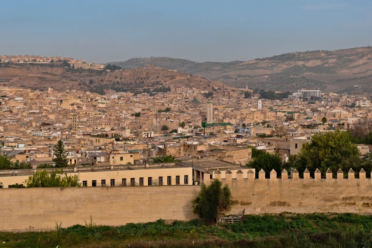 Panorama of the Fes medina