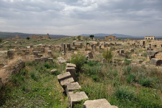 Volubilis Roman ruins day — Fez