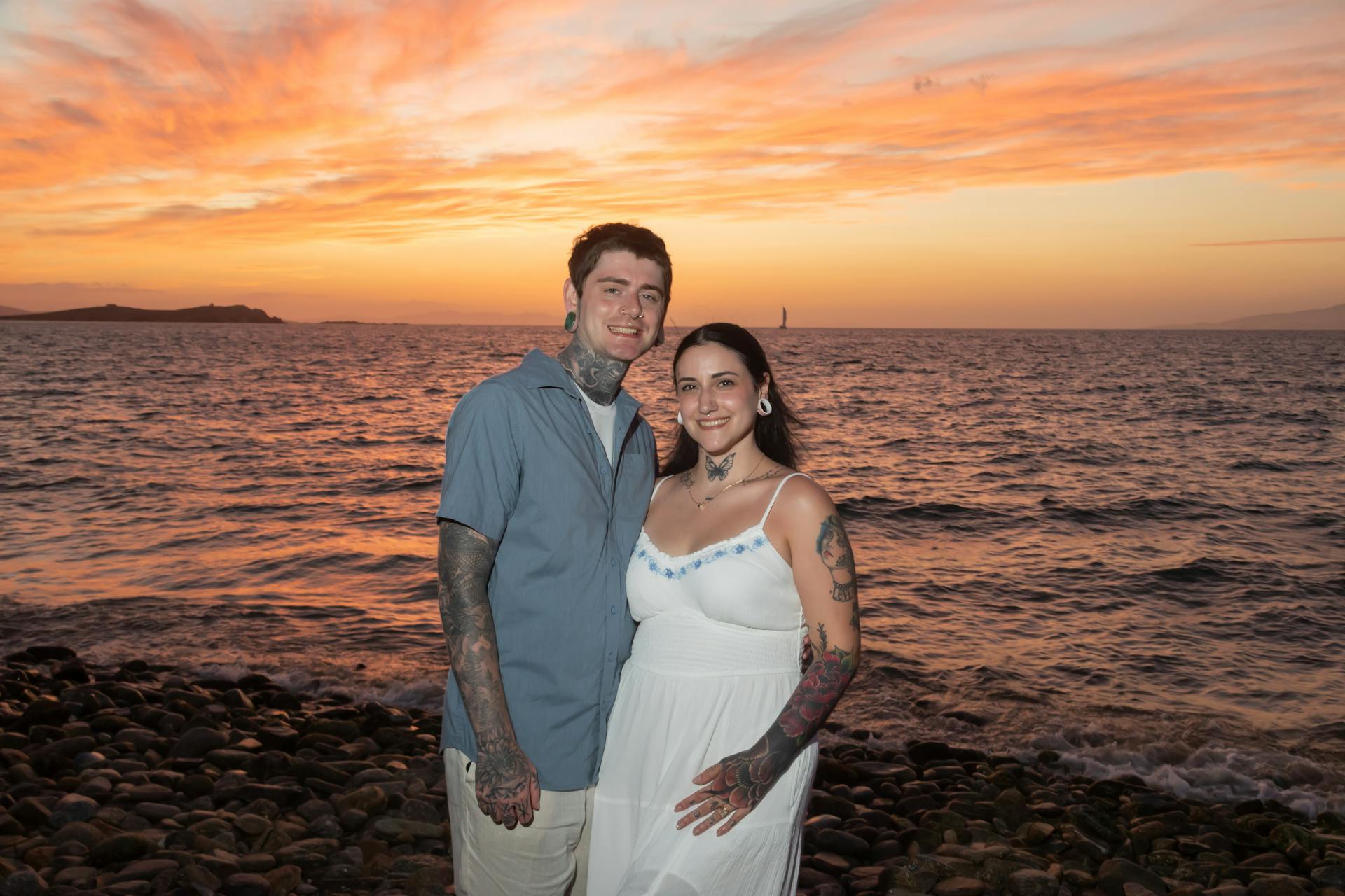 Photo Session at Sunset at Mykonos Town
