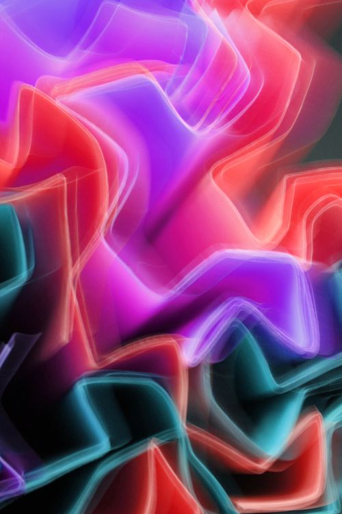 Free Colorful abstract light painting with vibrant neon hues and dynamic movement. Stock Photo