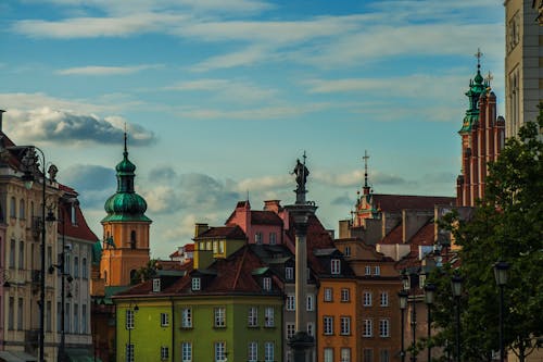 Free stock photo of buildings, old town, warsaw