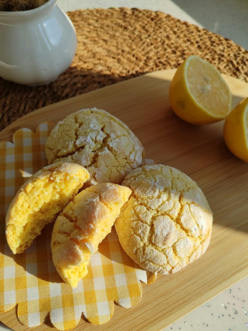 Lemon Zest Shortbread Cookies