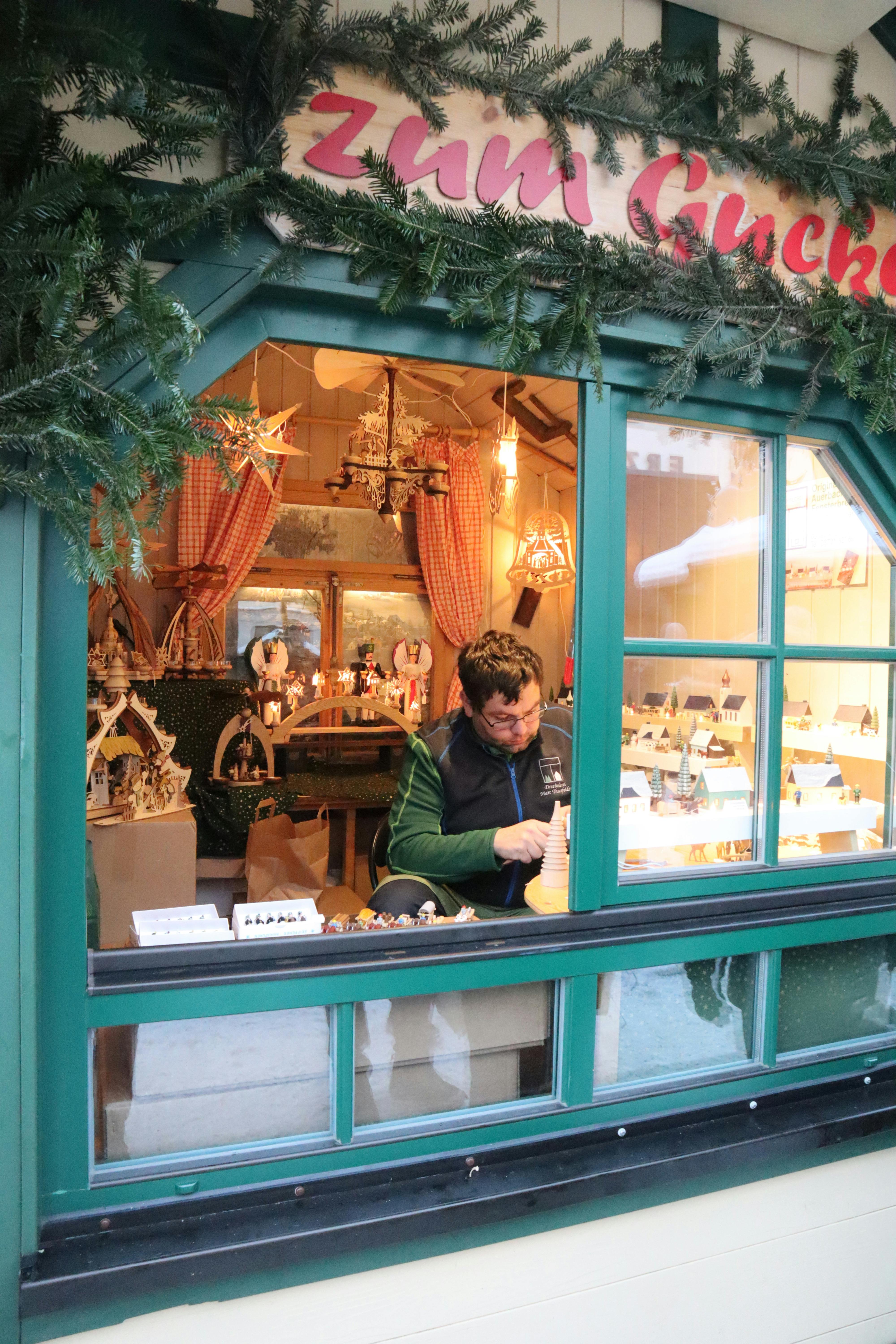 christmas market craftsman at annaberg buchholz