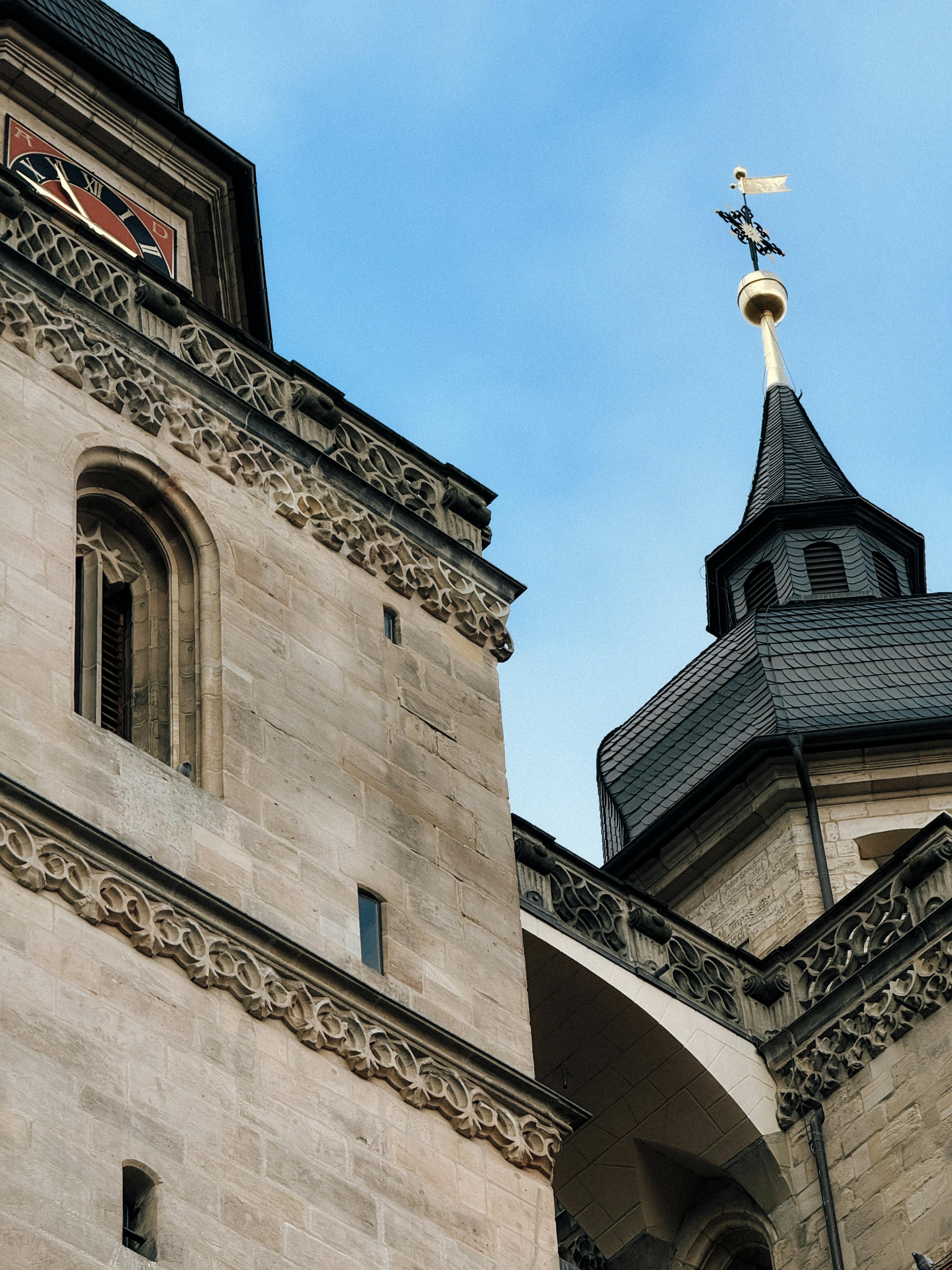 historic bayreuth architecture against blue sky