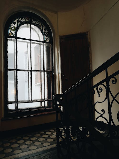 Free Photo Of Window Near Staircase Stock Photo