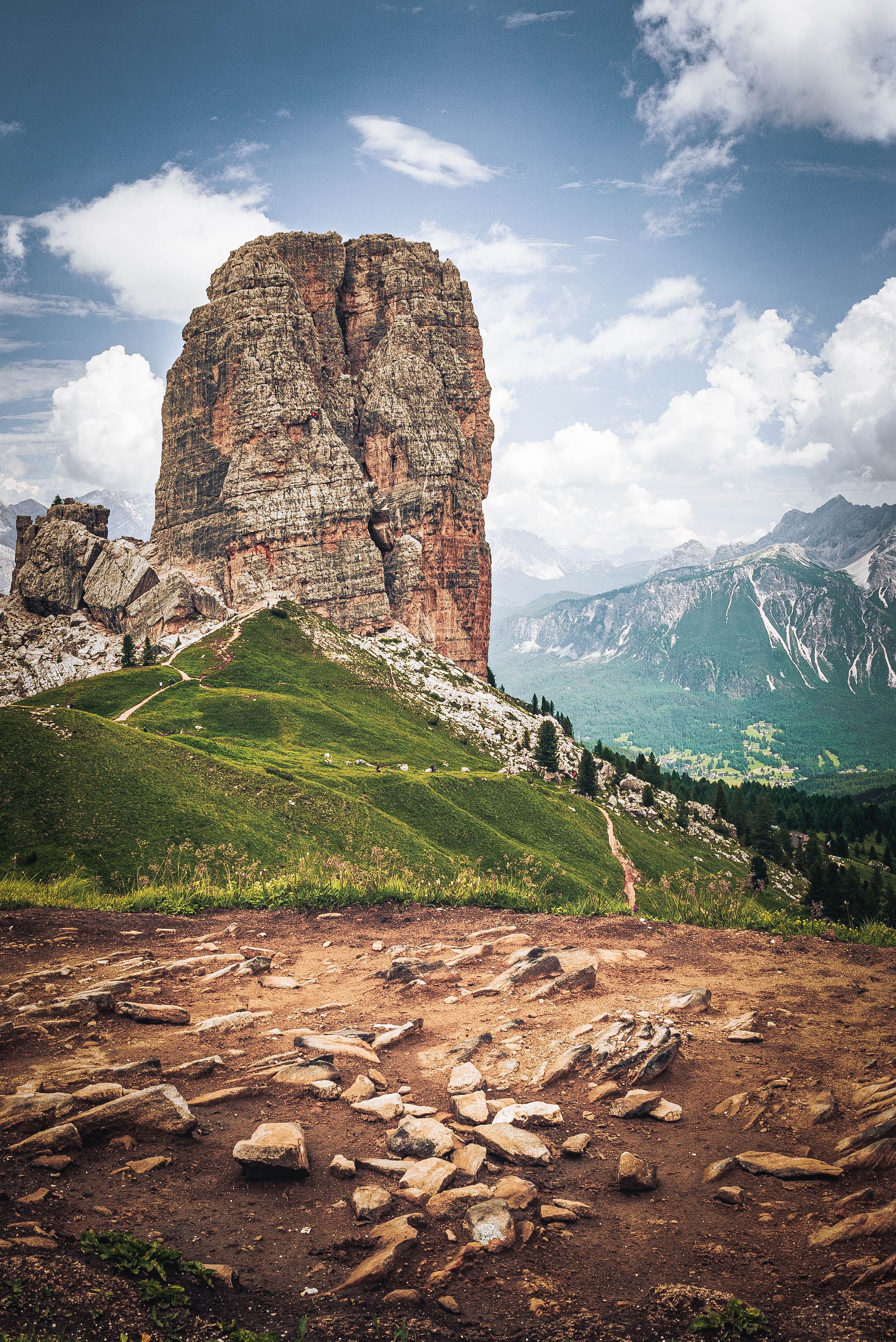 Majestic Rock Formation in Italian Dolomites · Free Stock Photo
