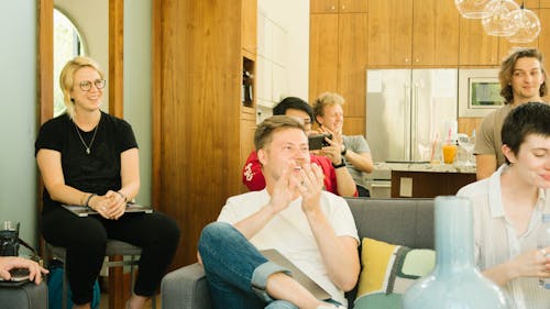 Free Group of People Inside Room Stock Photo