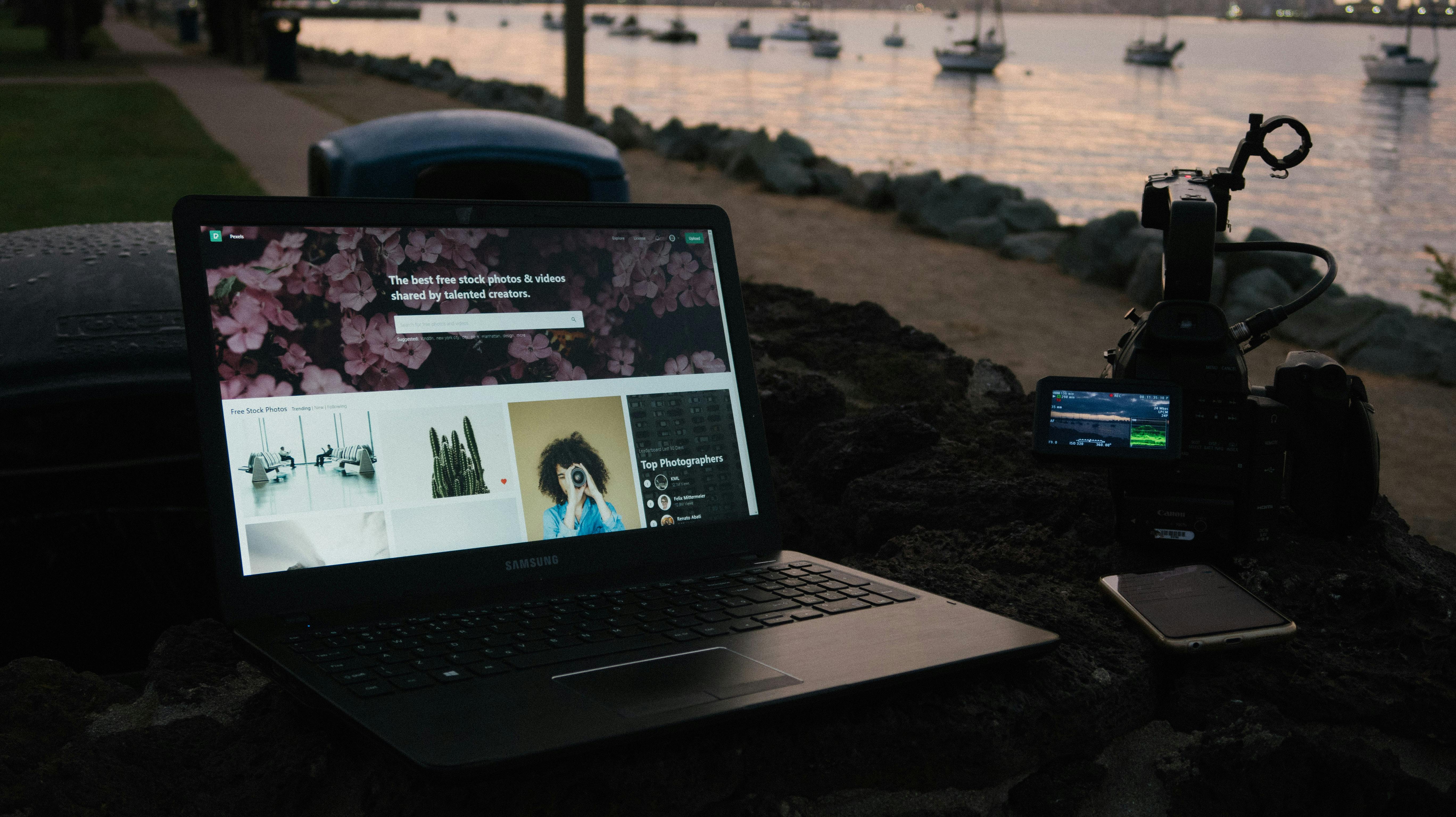 Turnedon Laptop Computer · Free Stock Photo