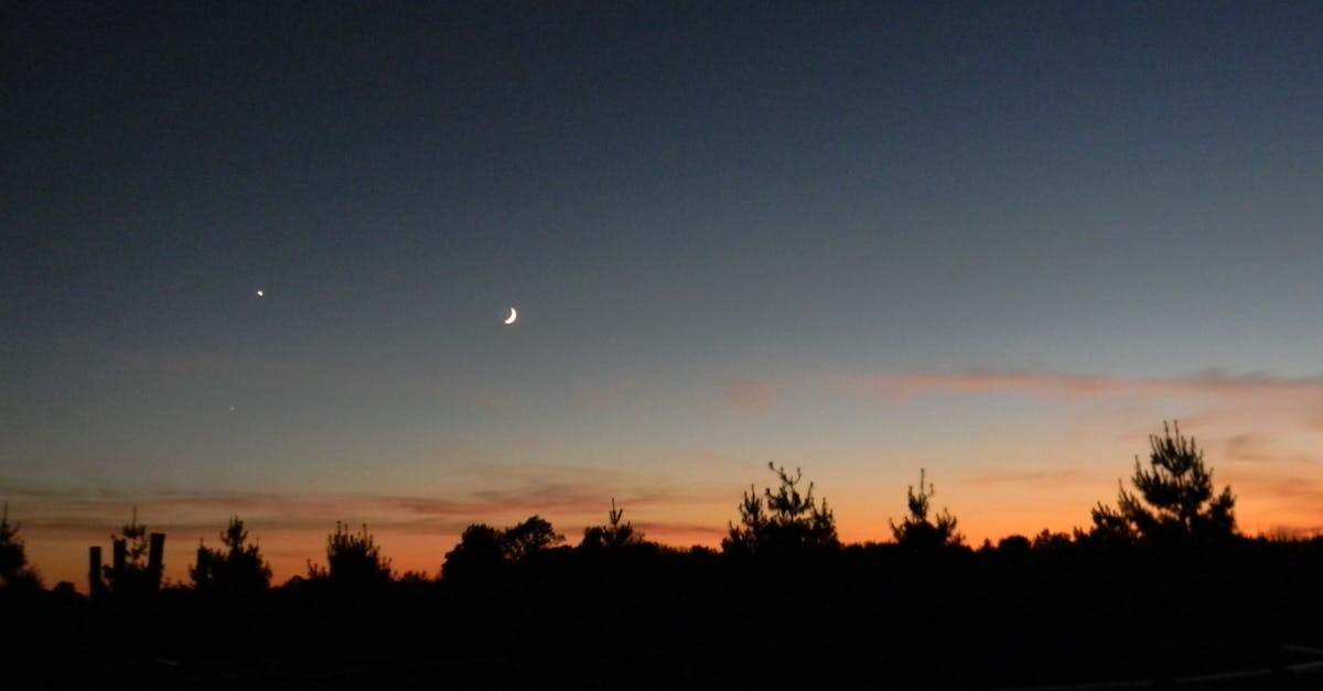 Free stock photo of evening sky, evening sun, half-moon