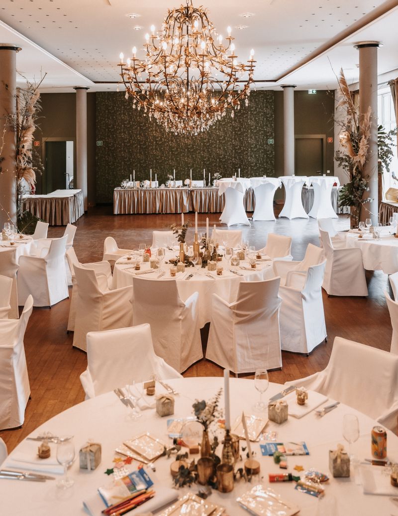 Montaje elegante para matrimonio