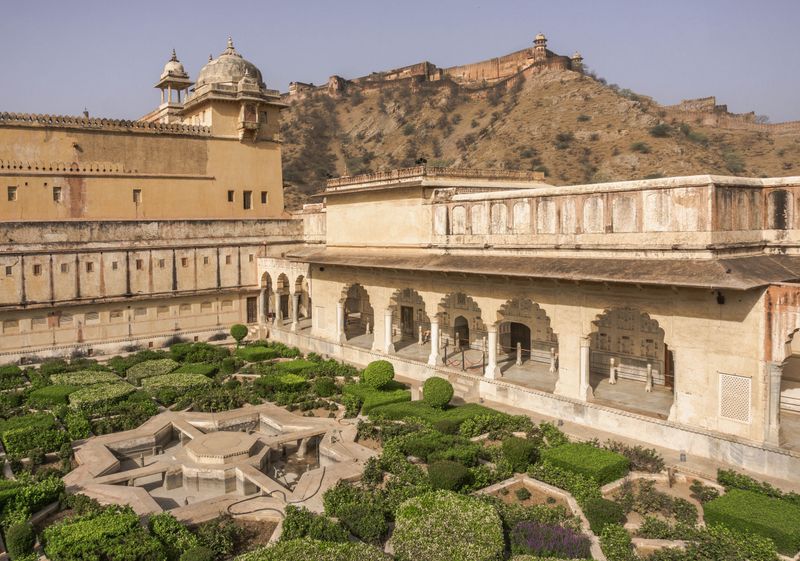 Royal Rajasthan Luxury - Amber Fort gardens, Jaipur