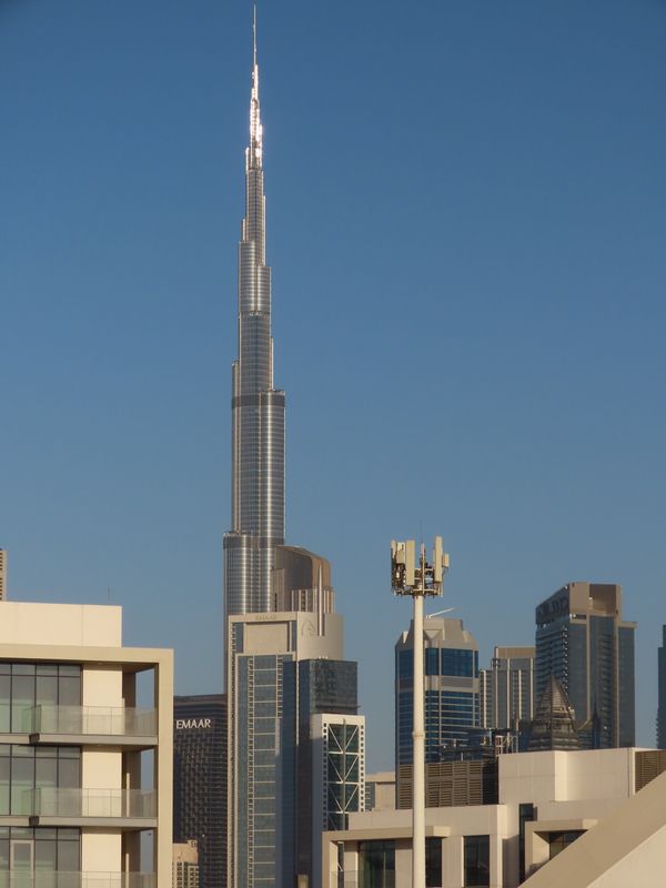 Burj Khalifa among the Dubai skyline