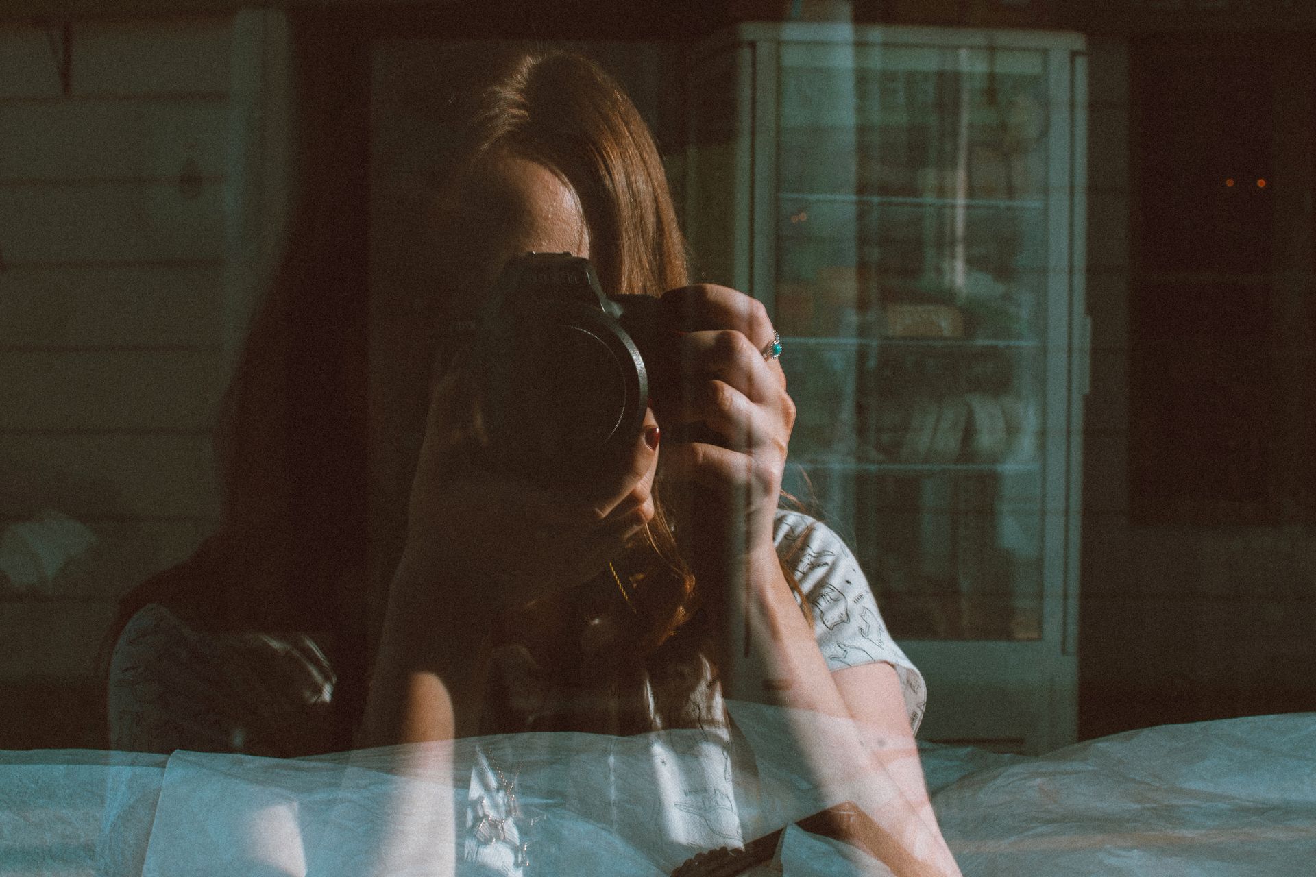 Woman Using Camera
