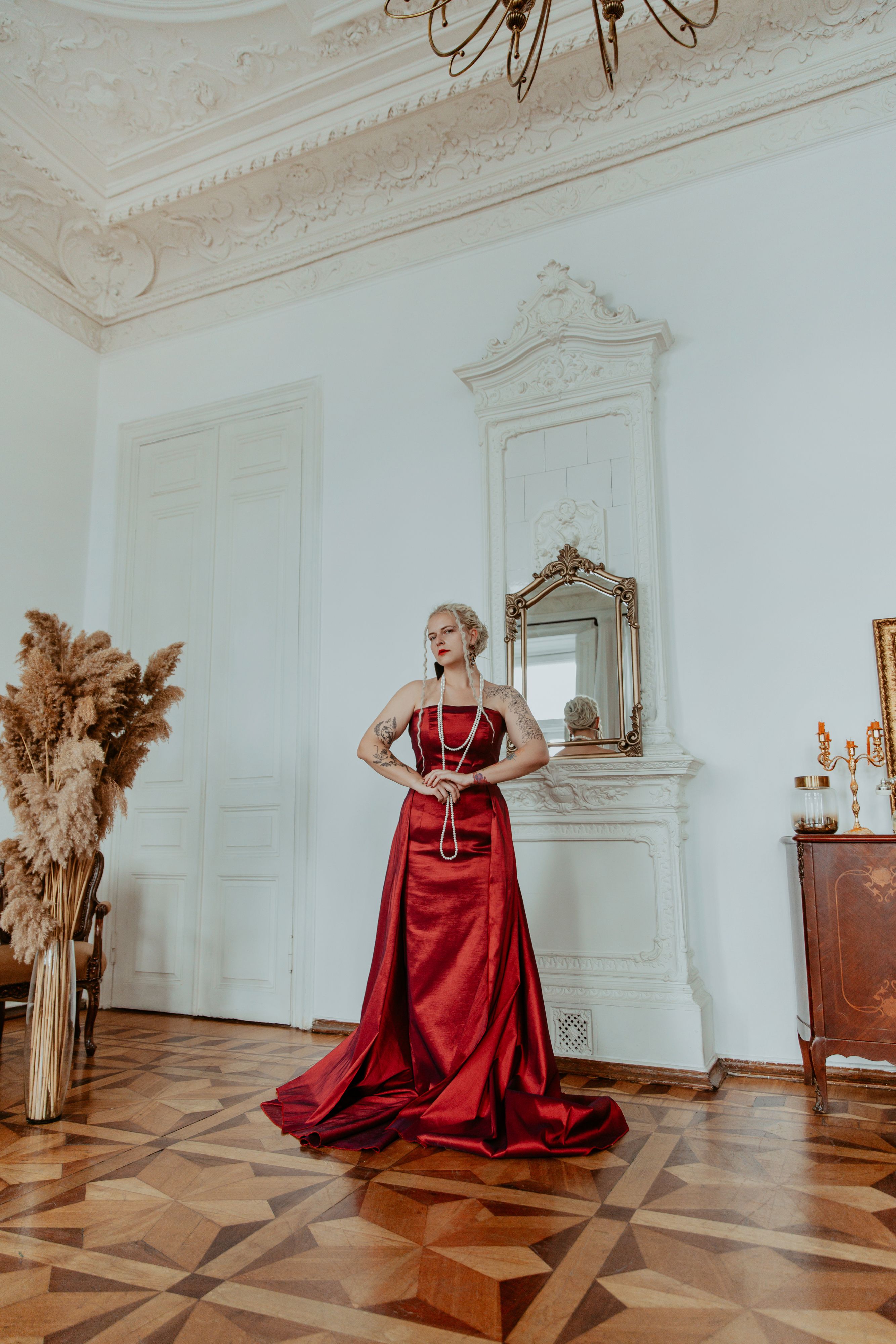Robe de soirée rouge