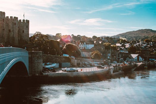 北威尔士拥有历史悠久的城堡和美丽的河畔风景