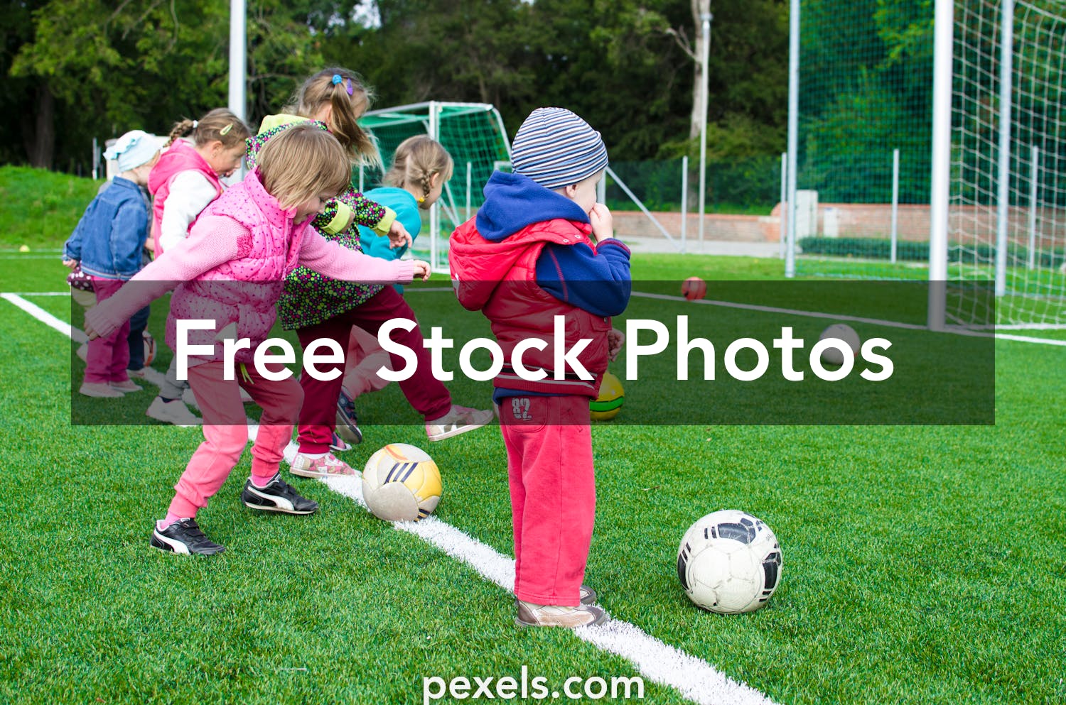 happy kids playing sports