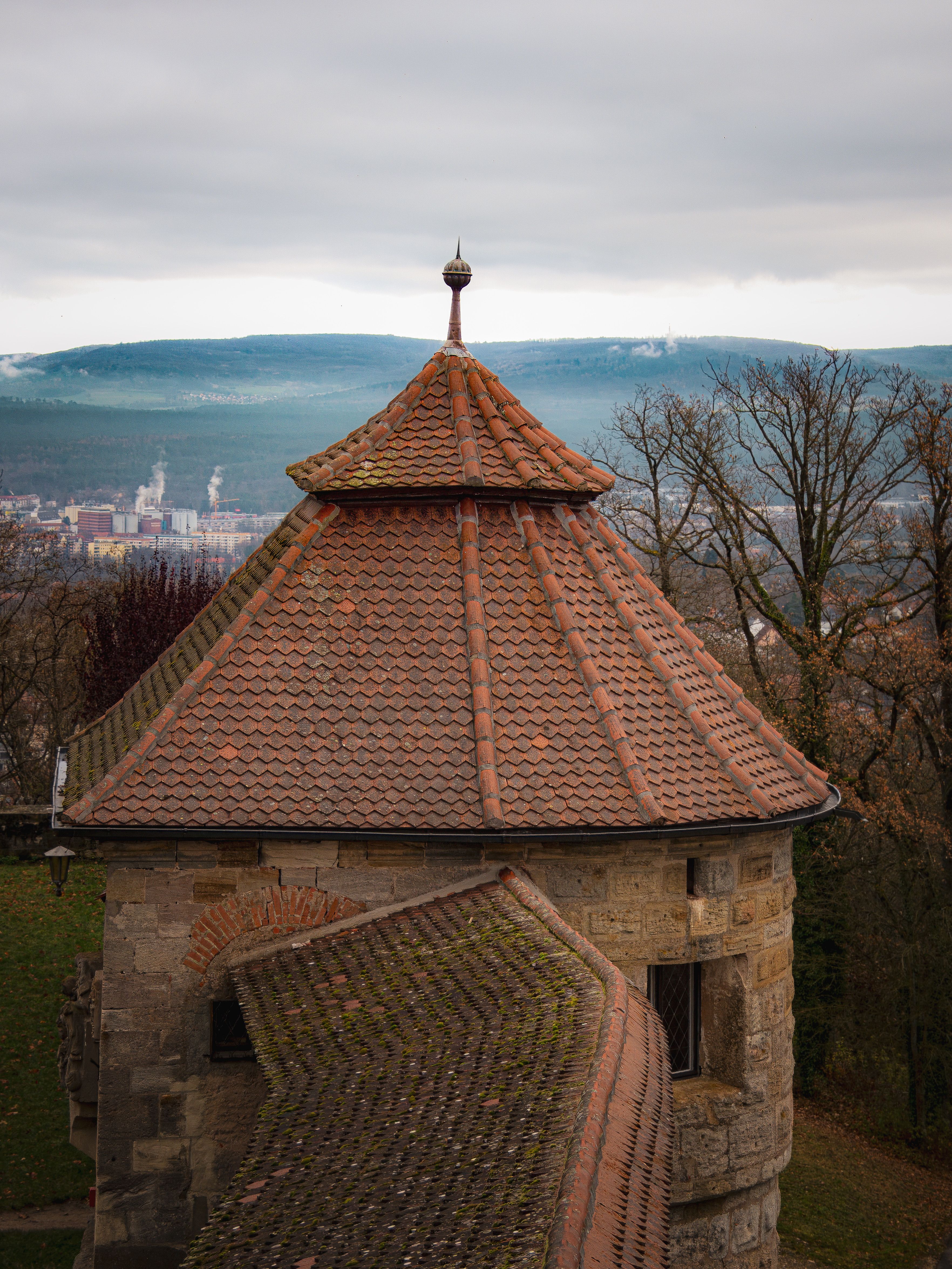 Historic European Rooftop with Scenic View · Free Stock Photo
