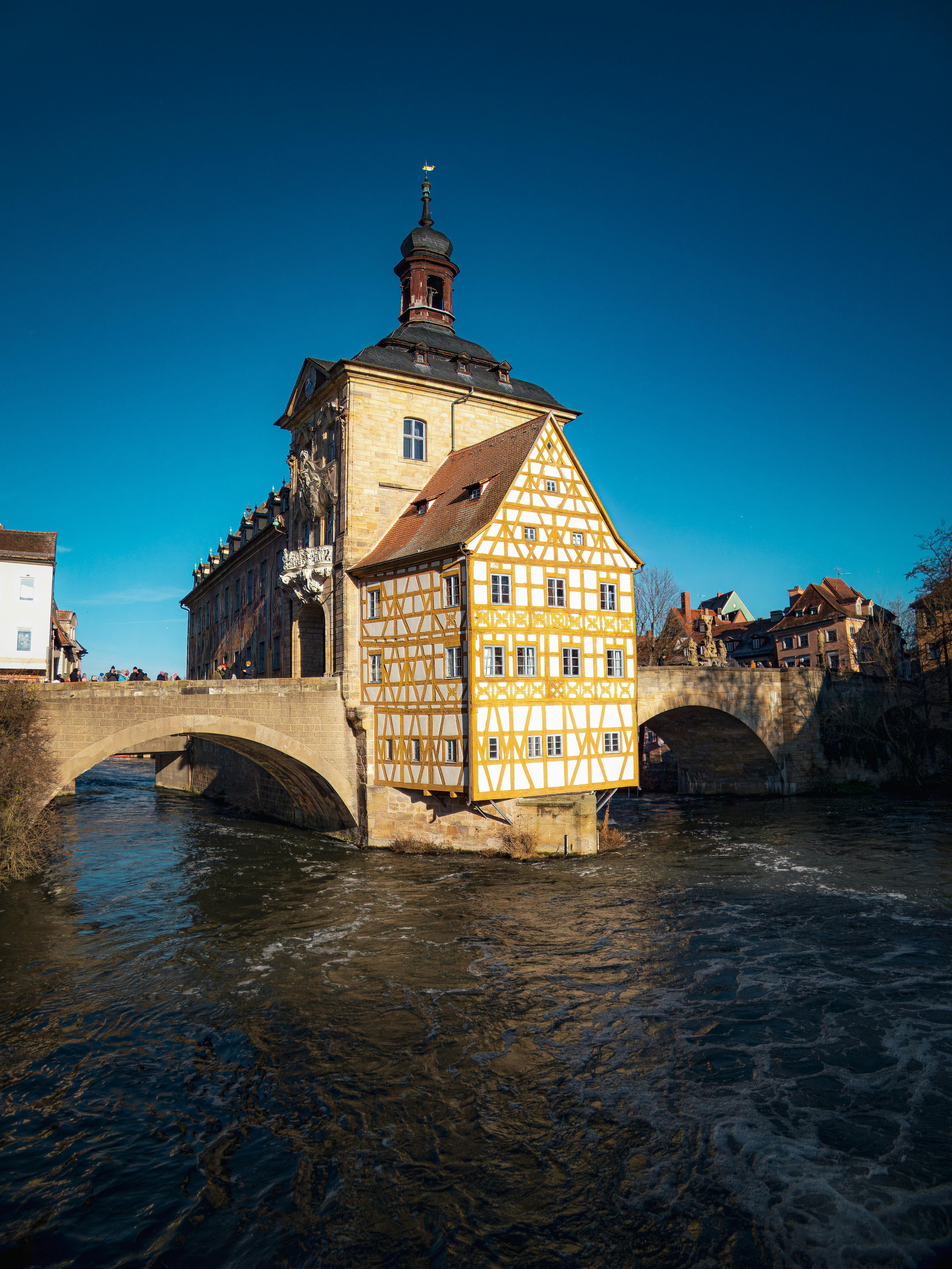 historic bamberg old town hall in bavarian germany