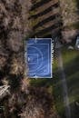 Aerial View of Outdoor Basketball Court in Graz