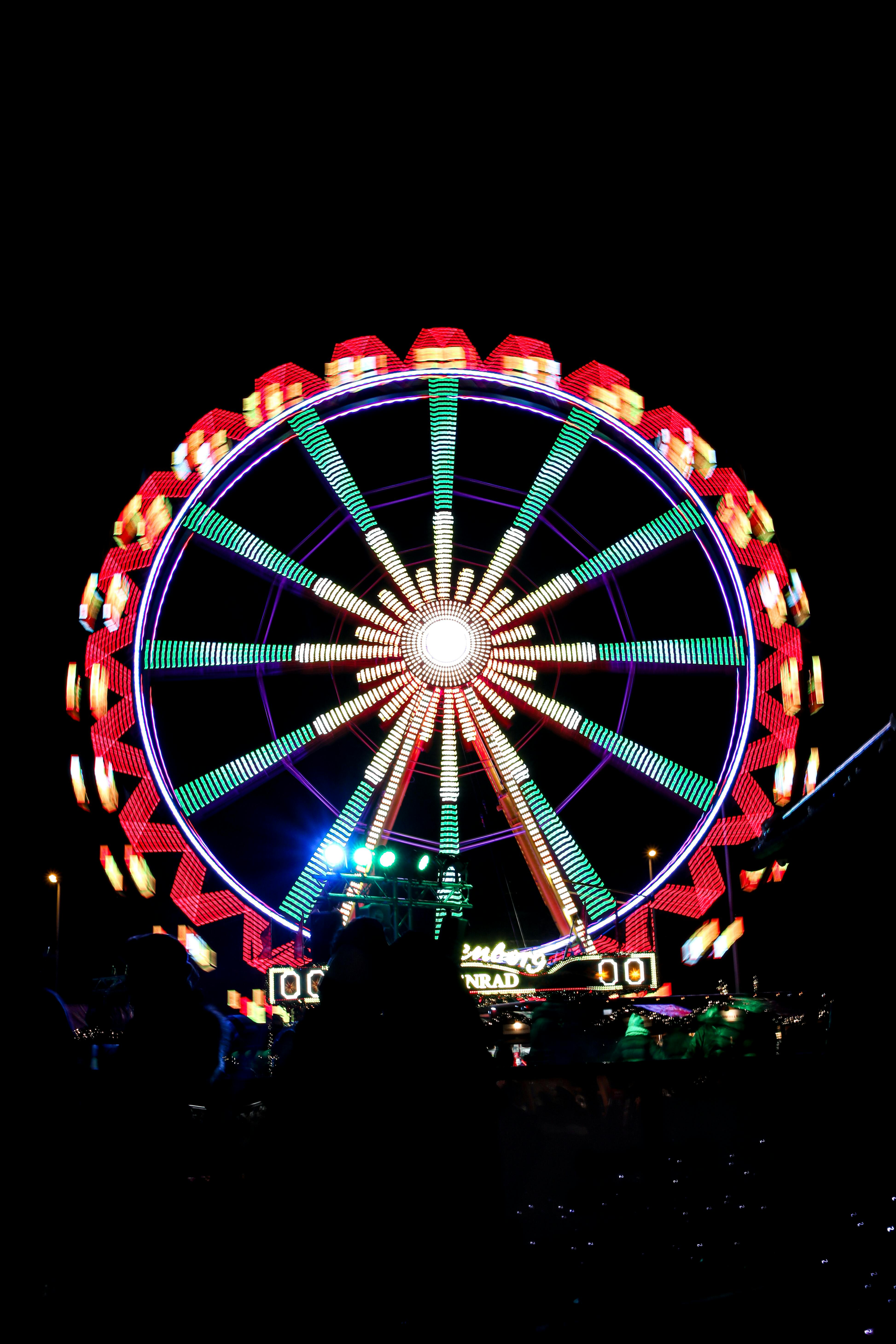 vibrant ferris wheel at berlin s christmas market