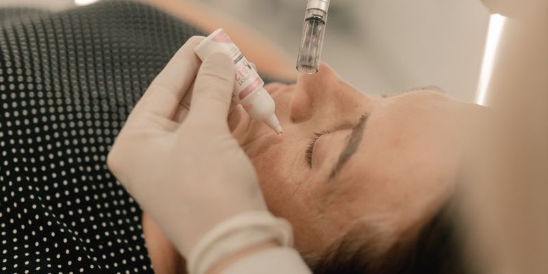Microagulhamento facial com ativos para rejuvenescimento