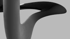 Modern Abstract Sculpture in Monochrome