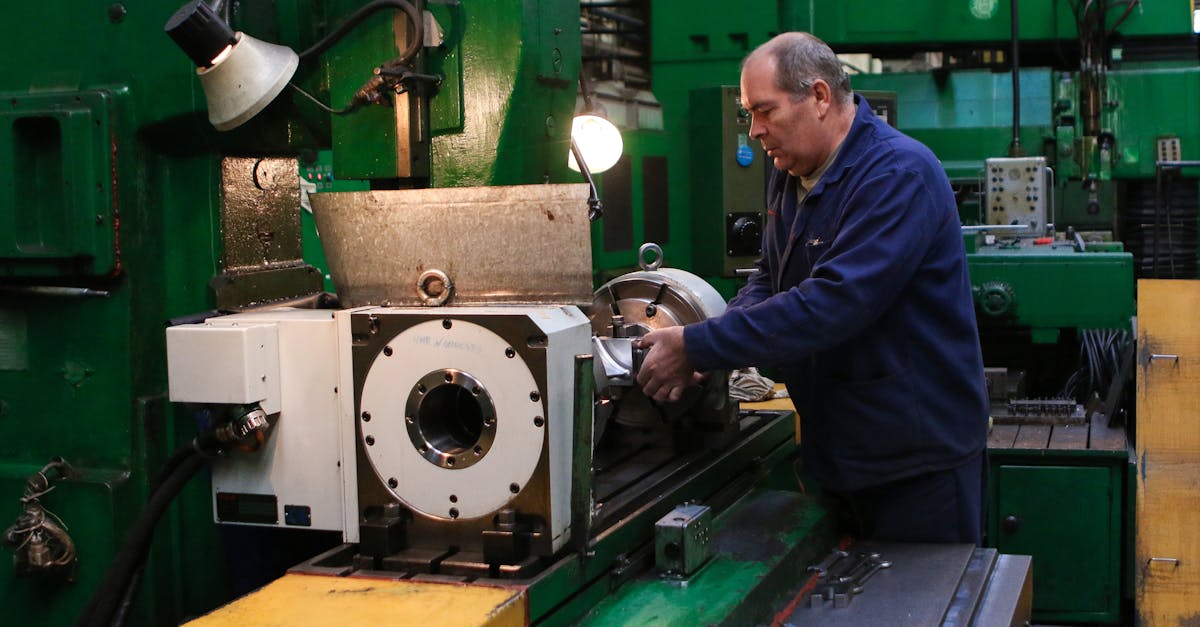 Man Operating A Machine · Free Stock Photo