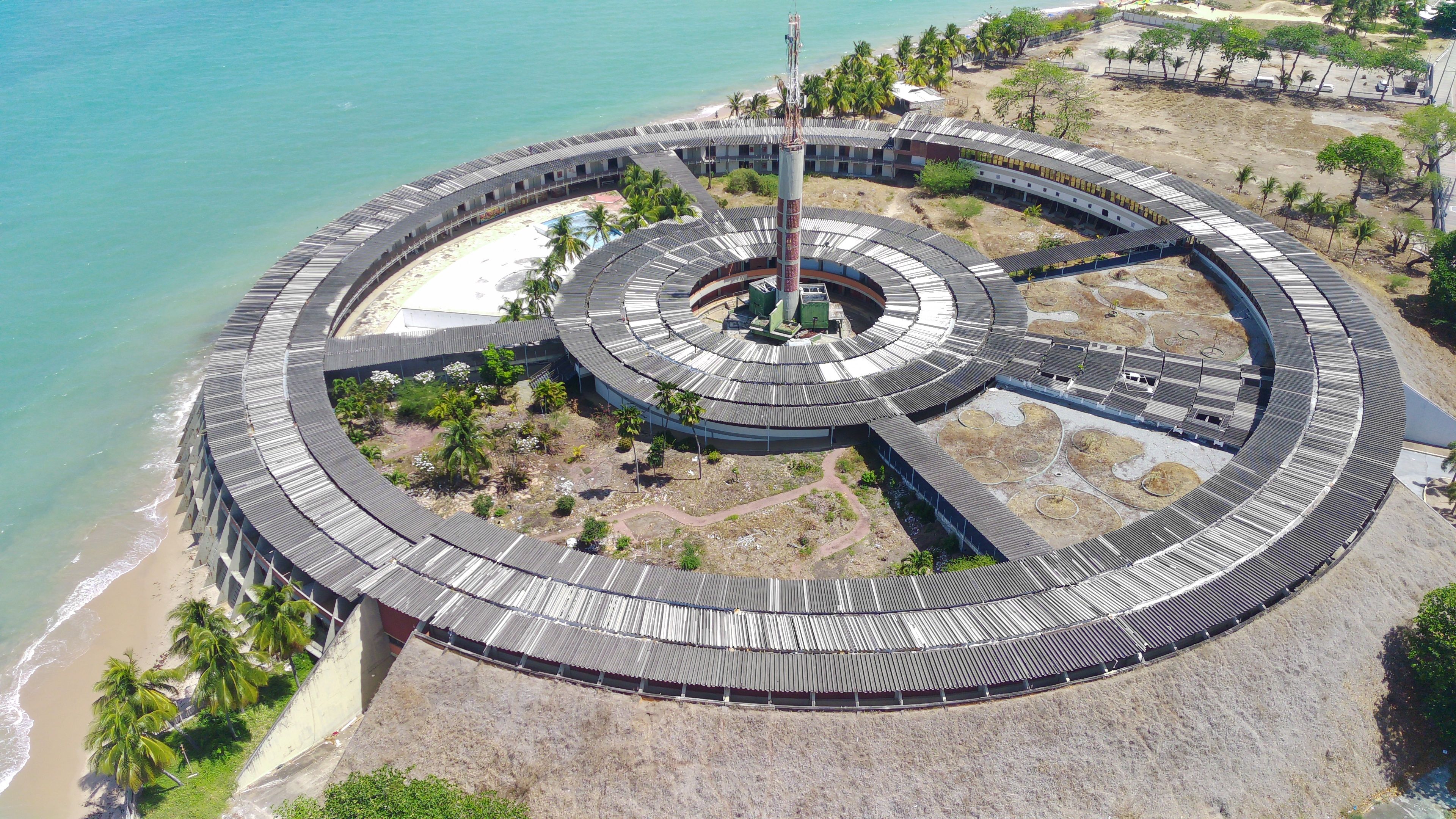 Upscale beachfront resort with ocean view and modern architecture on Brazilian coast