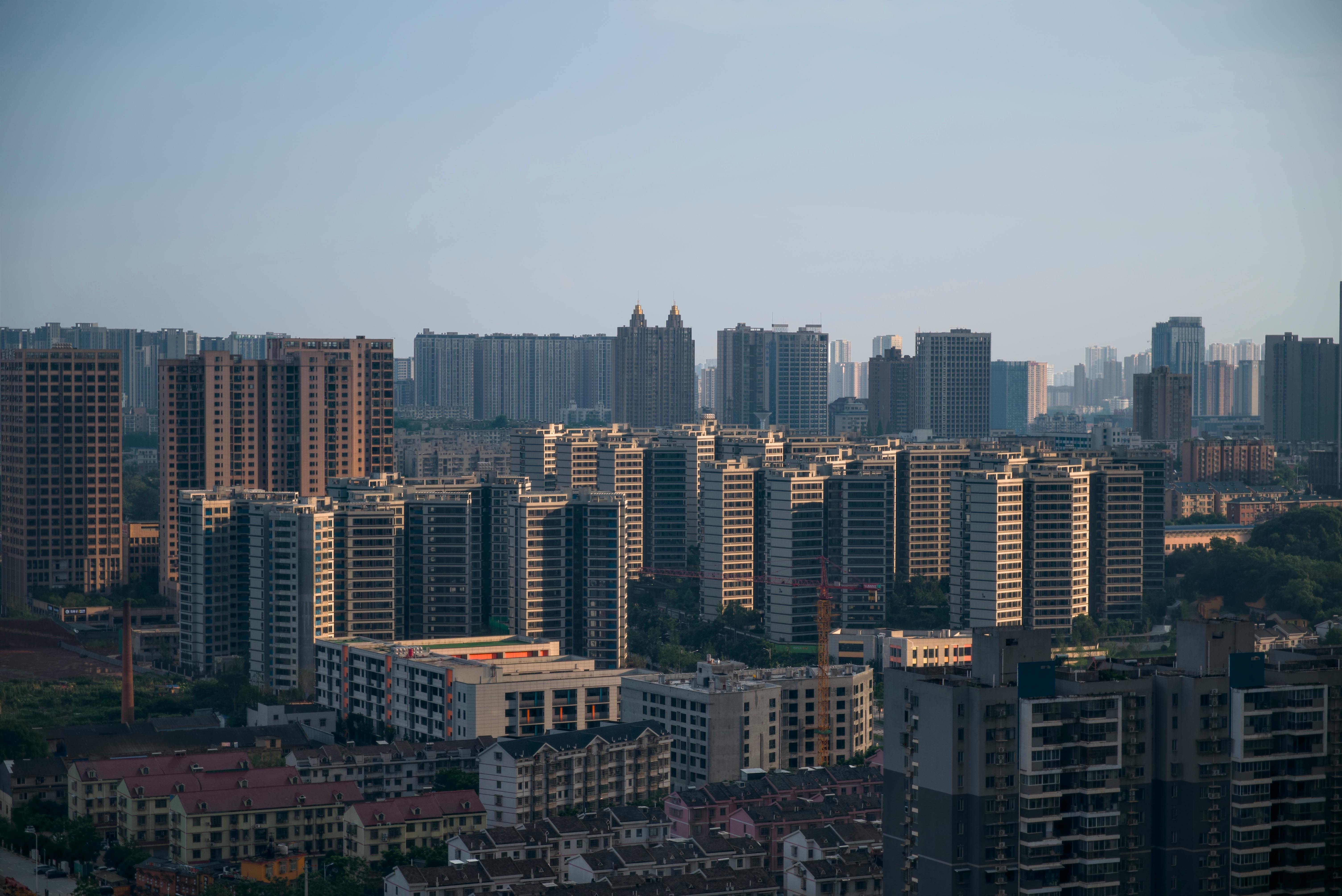 Modern Urban Skyline with High-Rise Buildings · Free Stock Photo