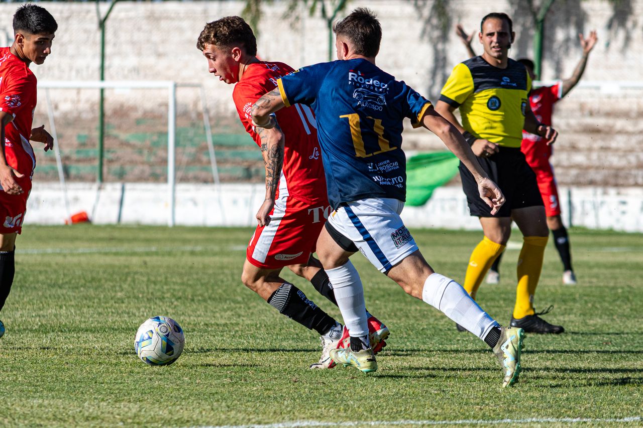 exciting soccer match capturing competitive play between players in re