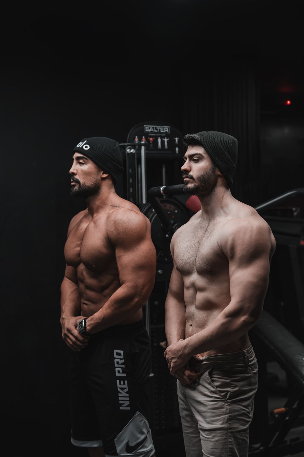 Athlete posing
