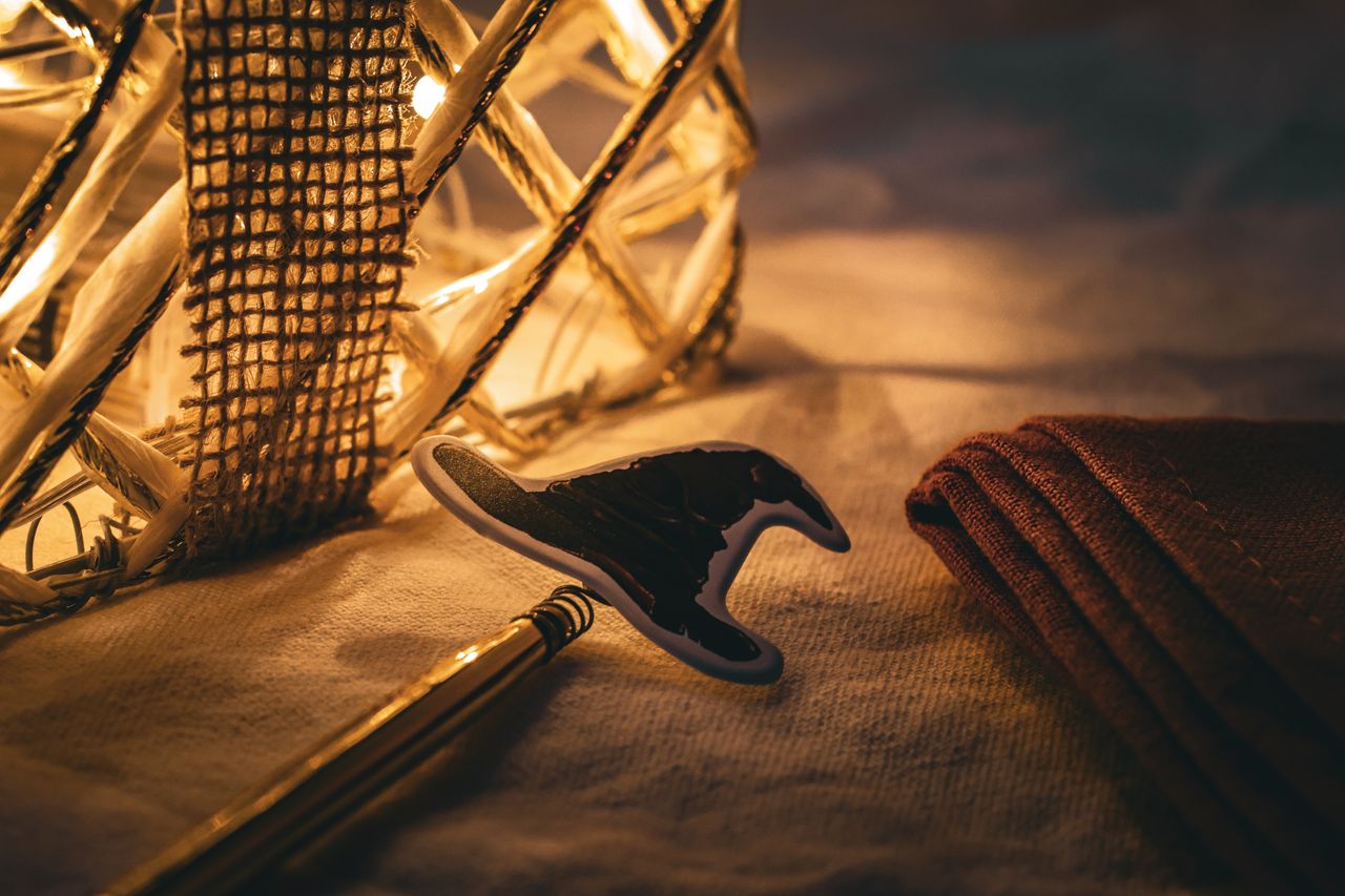 warm ambiance with illuminated wicker decor pen and fabric creating a