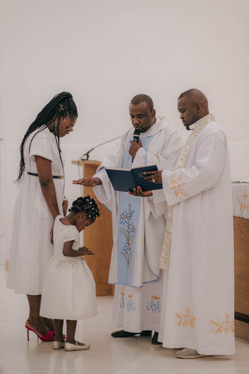 Baptism Routine Baptism Ceremony in Church with Family Attending · Free Stock Photo
