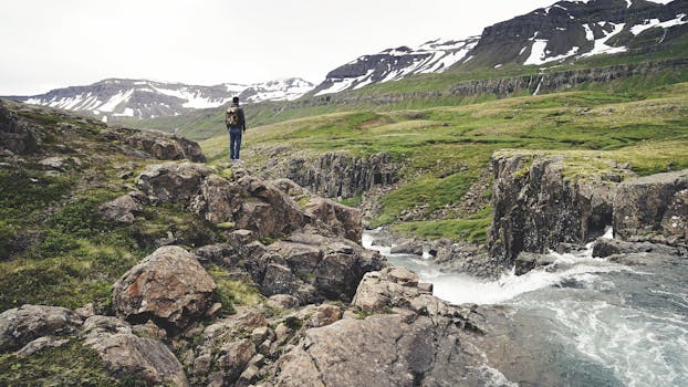 Free stock photo of mountains, man, person, hiker