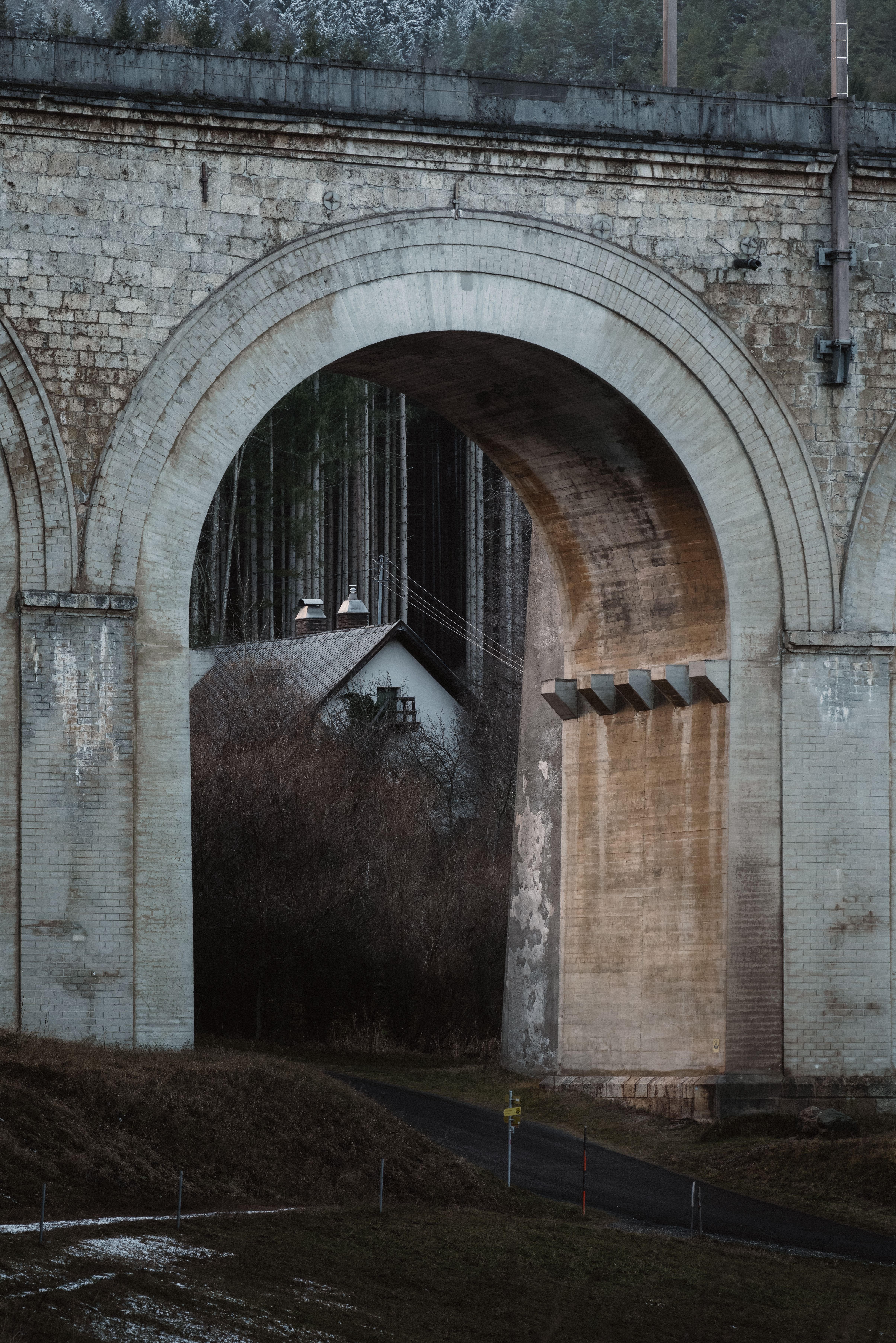 Archway of Historic Semmering Railway Bridge · Free Stock Photo