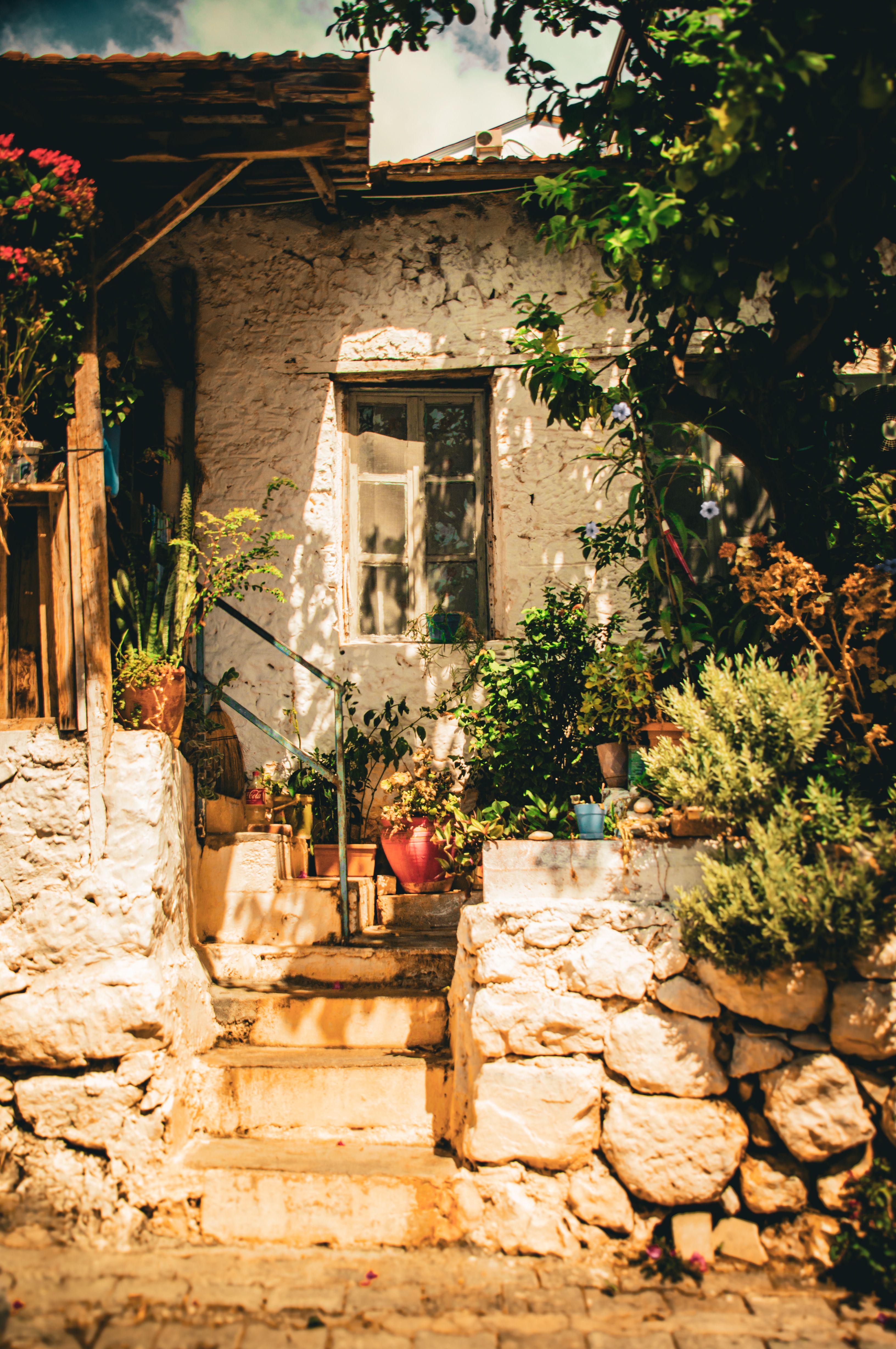 Charming Rustic Cottage with Vibrant Garden · Free Stock Photo