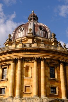Vibrant image of Radcliffe Camera's iconic dome in Oxford, UK.