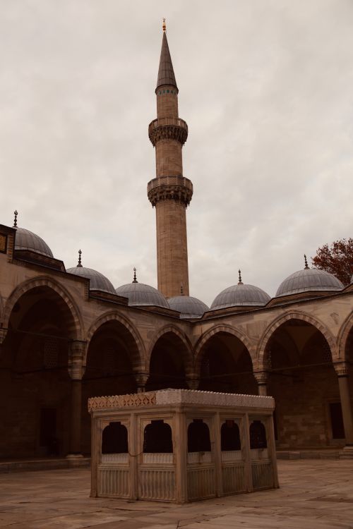 Free Stunning architectural view of a minaret in Istanbul, showcasing traditional Ottoman design. Stock Photo