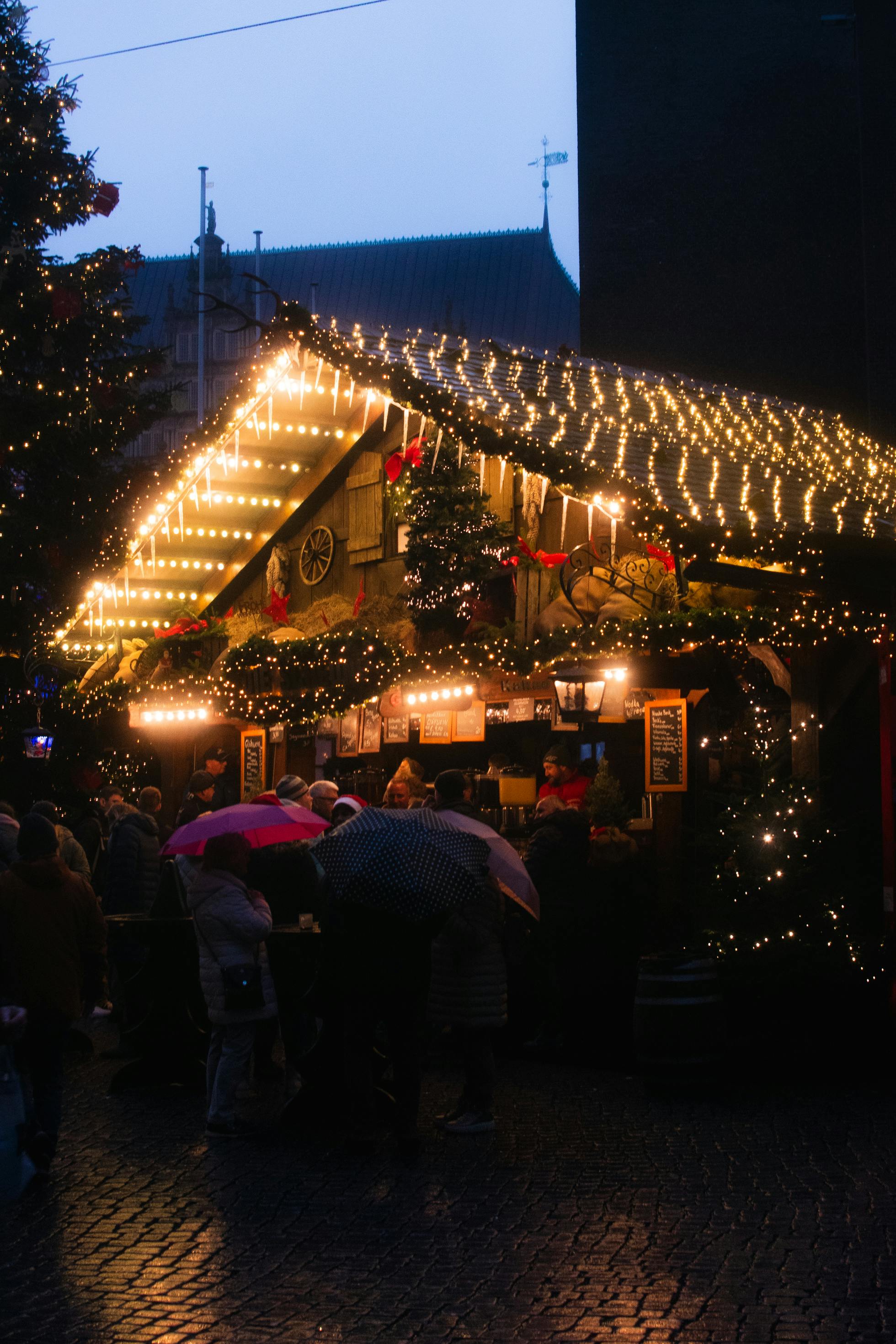 enchanting christmas market stall in bremen